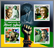 SIERRA LEONE 2023 MNH 125 Years Albert Luthili Martin Luther King M/S – OFFICIAL ISSUE – DHQ2421 - Martin Luther King