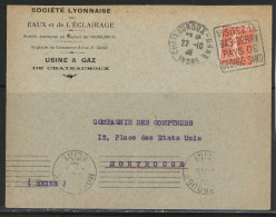 36-CHATEAUROUX (GARE)  -OBLITERATION MECANIQUEN°199 /LSC POUR MONTROUGE -Obl /DAGUIN-FD - VISITEZ LE /BAS BERRY /PAYS DE - Mechanical Postmarks (Other)