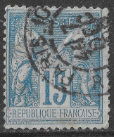 Lot N°146 N°90,oblitéré Cachet à Date PARIS_10 R.du VIEUX COMBIER - 1876-1898 Sage (Tipo II)