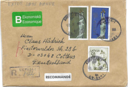 Postzegels > Europa > Litouwen > Aangetekende Brief  Met 3 Postzegels  (17986) - Lithuania