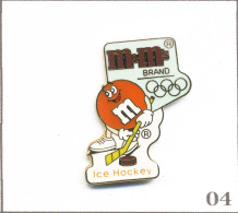 Pin’s Sport - J.O D’Albertville 1992 / Hockey Sur Glace - Sponsor Chocolat M&M’s. Zamac Fin. T1009-04 - Juegos Olímpicos