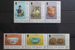 Großbritannien Isle Of Man 82-87 Postfrisch Als 2 Dreierstreifen #UL311 - Autres & Non Classés