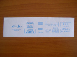 EMA Bleu Sur Fragment  HV 408097 GOUSSAINVILLE  Avec Illustration  CLIPPER - EMA (Printer Machine)