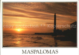 72455605 Maspalomas Sonnenuntergang Am Meer Leuchtturm  - Autres & Non Classés