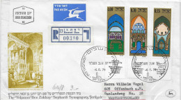 Postzegels > Azië > Israël > 1970-79 > Aangetekende Brief  Met 3 Postzegels  (17989) - Covers & Documents