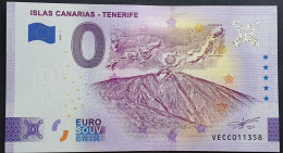 BILLETE 0 Euro Souvenir 0 € ESPAÑA: VECC 2023-1 ISLAS CANARIAS - TENERIFE - Autres & Non Classés