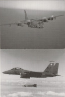 5 Cartes Postales - The AC-130-H, The F-15E "Strike Eagle", The F-111F, The B-IB "Lancer" & Rhe A-7D "CorsairII" - 1946-....: Modern Era