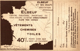 ELBEUF ET SES DRAPS REPUTATION MONDIALE CARTE PUB - Elbeuf