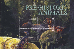 MTDR-BK1-241+242 MINT ¤ ST VINCENT KOMPL. SET 2001 ¤ PREHISTORICS - PRÉHISTORIQUES - DINO'S - PREHISTORIE - Prehistóricos