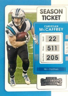 15 Christian McCaffrey Carolina Panthers - Panini Contenders Season Ticket Football US NFL 2021 - Otros & Sin Clasificación