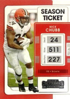 24 Nick Chubb Cleveland Browns - Panini Contenders Season Ticket Football US NFL 2021 - Otros & Sin Clasificación