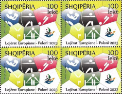 Albania Stamps 2023. The European Games Poland 2023. Block Of 4 MNH - Albanie