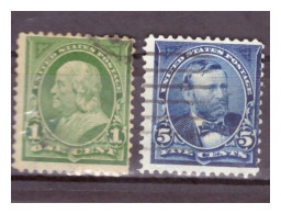 USA - 1898 Nuovi Colori Dell'emissione Del 1895 - Americani Famosi - 1897-1903 - Filigrana USPS A Doppia Linea - Used Stamps