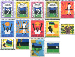 286837 MNH ZANZIBAR 1964 SERIE BASICA - Zanzibar (...-1963)