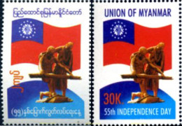 292288 MNH BIRMANIA 2003 55 ANIVERSARIO DE LA INDEPENDENCIA - Myanmar (Birma 1948-...)