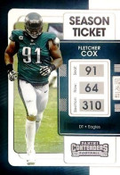 81 Fletcher Cox Philadelphia Eagles - Panini Contenders Season Ticket Football US NFL 2021 - Sonstige & Ohne Zuordnung