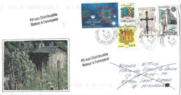 Letter To Saint-Pierre & Miquelon Islands) , From Andorra, During Epidemic Covid-19, Return To Sender, 2 Pictures - Covers & Documents