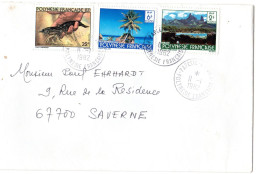 1982  De PAPEETE TAHITI  Envoyée à SAVERNE 67 - Storia Postale