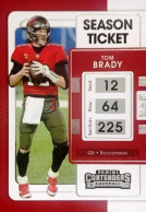 91 Tom Brady Tampa Bay Buccaneers - Panini Contenders Season Ticket Football US NFL 2021 - Otros & Sin Clasificación