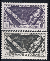 OCEANIE  Timbres-Poste N°112* & 116* Neufs Charnières TB Cote : 3€25 - Nuevos