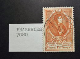 Belgie Belgique - 1952 - OPB/COB N° 881 ( 1 Value )  -   Obl. Frameries  - 1952 - Usados