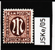 JSKe/05 DEUTSCHLAND AMERIKANISCHE BRITISCHE ZONE Deutscher Druck 1945  Michl 27 Gestempelt - Used