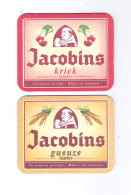 BIERVILTJE - SOUS-BOCK - BIERDECKEL -  JACOBINS - KRIEK LAMBIC - GEUZE LAMBIC    (B 163) - Beer Mats