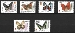 VIET NAM. N°2002-7 De 2001. Papillons. - Farfalle