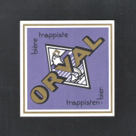 Bierviltje - Sous-bock - Bierdeckel :  ORVAL - TRAPPISTENBIER - BIERE TRAPPISTE     (B 167) - Bierdeckel