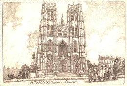 72454329 Bruessel Bruxelles St Michael Kathedrale Kuenstlerkarte Bruessel Bruxel - Laeken
