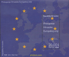 304091 MNH CROACIA 2013 ADHESION DE CROACIA A LA UNION EUROPEA - Croacia