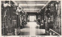 Postcard - The Long Gallery, Townley Hall, Burnley - Frith Card Buy.21 -Burnley -  Very Good - Sin Clasificación