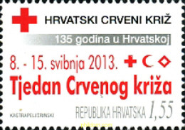 307112 MNH CROACIA 2013 CRUZ ROJA - Croatie