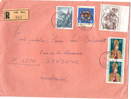 1975  Recommandé De VIENNE AUTRICHE  Grande Lettre  Envoyée De SAVERNE - Cartas & Documentos