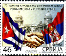 308456 MNH SERBIA 2013 AMISTAD CON CUBA - Serbie
