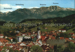 72453840 Immenstadt Allgaeu Ortsansicht Mit Kirche Daumengruppe Allgaeuer Alpen  - Immenstadt