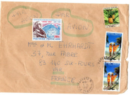 1991  De PAPEEETE TAHITI  Grande Lettre  Envoyée à SIX FOURS 83 - Covers & Documents