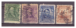 USA - 1902 -1903 Americani Famosi - 4 Valori - Used Stamps