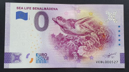 BILLETE 0 Euro Souvenir 0 € ESPAÑA: VEBL 2023-2 SEA LIFE BENALMÁDENA Tortuga Marina - Otros & Sin Clasificación