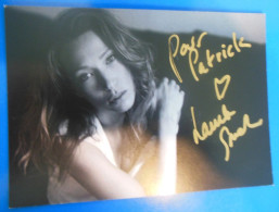 AUTOGRAPHE DE LAURA SMET SUR CARTE - Attori E Comici 