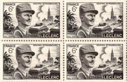 N° 815 Bloc De 4 Timbres Noir. NEUF ** - Neufs