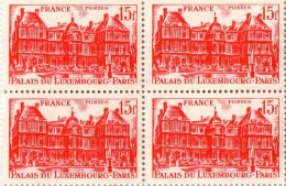 N° 804 Bloc De 4 Timbres. 15 F Rouge. NEUF ** - Ongebruikt