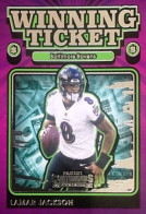 WT-LJA Lamar Jackson Baltimore Ravens - Panini Contenders Winning Football US NFL 2021 - Autres & Non Classés