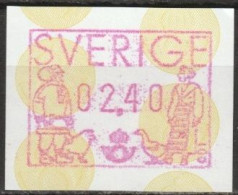 Schweden 1991 ATM  Mi-Nr.1 ** Postfrisch 02,40 ( B2921 ) - Automatenmarken [ATM]