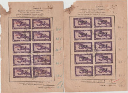 CAMBODGE  INDOCHINE Stamps Ovpt  PECULE  In BLACK & RED  By RARE Cds PREK-KAK CAMBODGE  20/12/48    Réf LT - Cambodja