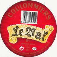 J C O  972 / ETIQUETTE FROMAGE  COULOMMIERS LE VAL  FABRIQUE EN CHARENTE - Fromage