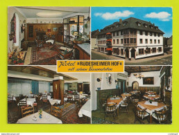 Hesse Hotel RÜDESHEIMER HOF Mit Seinen Bauernstuben Rüdesheim / Rhein En 4 Vues En 1980 Hôtel Restaurant VOIR DOS - Ruedesheim A. Rh.