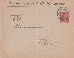 Suisse Entier Postal Privé Winterthur 1908 - Stamped Stationery