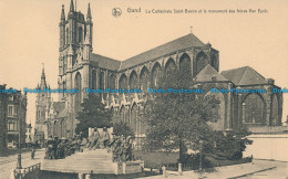 R128371 Gand. La Cathedrale Saint Bavon Et Le Monument Des Freres Van Eyck. Ern. - World
