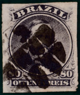 BRAZIL BRASIL 1876 80 REIS (SC 38b) USED OFFER! - Oblitérés